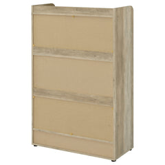Denia 3-tier Engineered Wood Shoe Cabinet White
