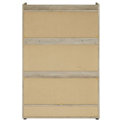 Denia 3-tier Engineered Wood Shoe Cabinet Grey