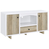 Best Furniture Outlet - Coaster - Dalton 2-door Storage Cabinet White and Distressed Pine - 950405