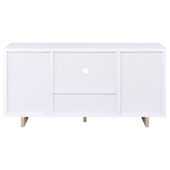 Dalton 2-door Storage Cabinet White and Distressed Pine