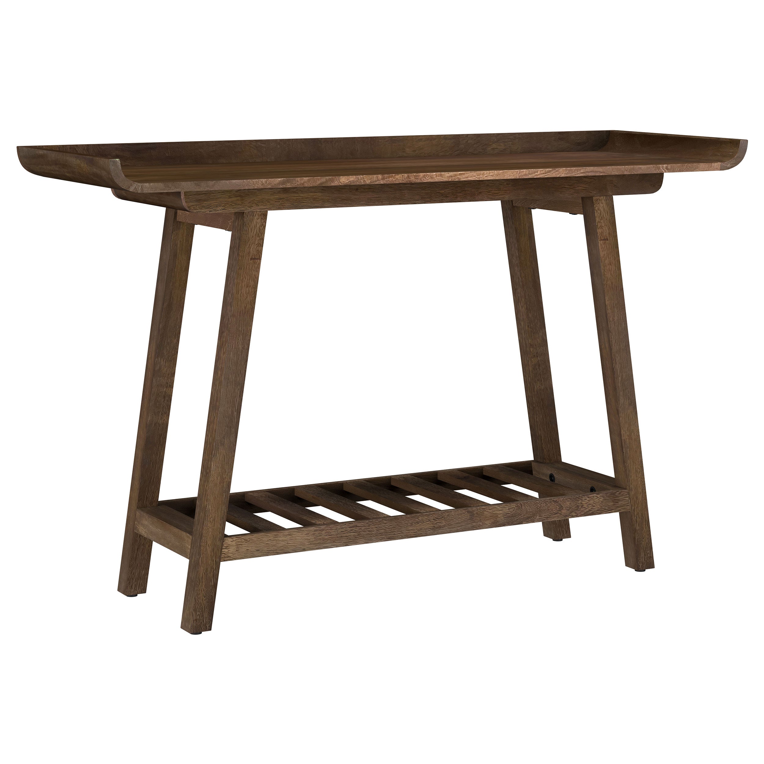 Best Furniture Outlet - Coaster - Ornelas 46-inch Console Table with Slatted Shelf Mango Brown - 950415