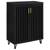 Best Furniture Outlet - Coaster - Brixton 2-door Entryway Shoe Storage Cabinets Black - 950422