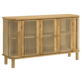 Best Furniture Outlet - Coaster - Ervine 3-Door Rope Panel Sideboard Accent Storage Cabinet Natural - 950460