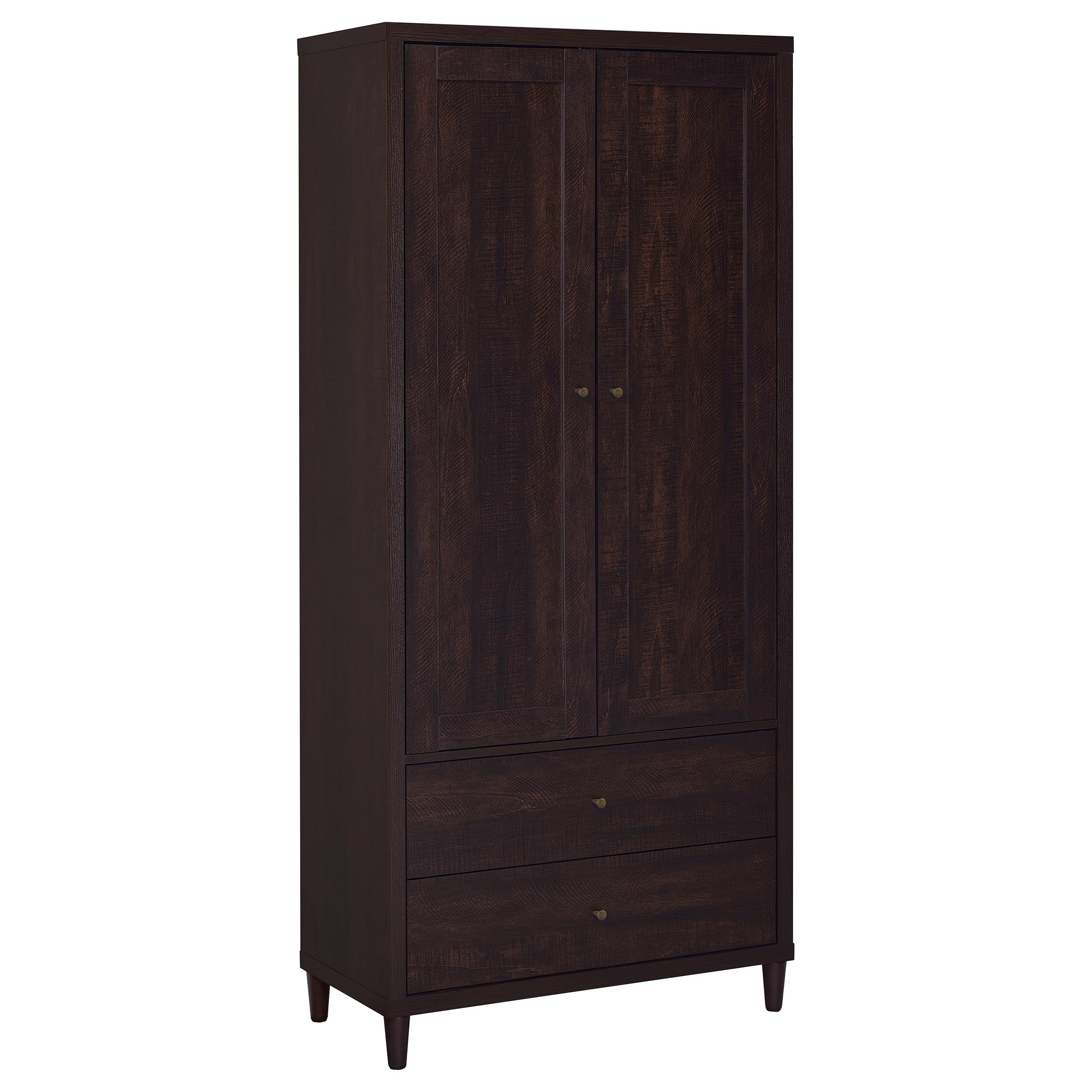 Best Furniture Outlet - Coaster - Wadeline 2-door Tall Accent Storage Cabinet Rustic Tobacco - 950724