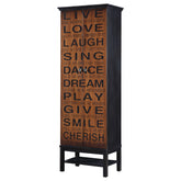 Best Furniture Outlet - Coaster - Lovegood 2-door Wood Tall Storage Cabinet Black and Brown - 950731