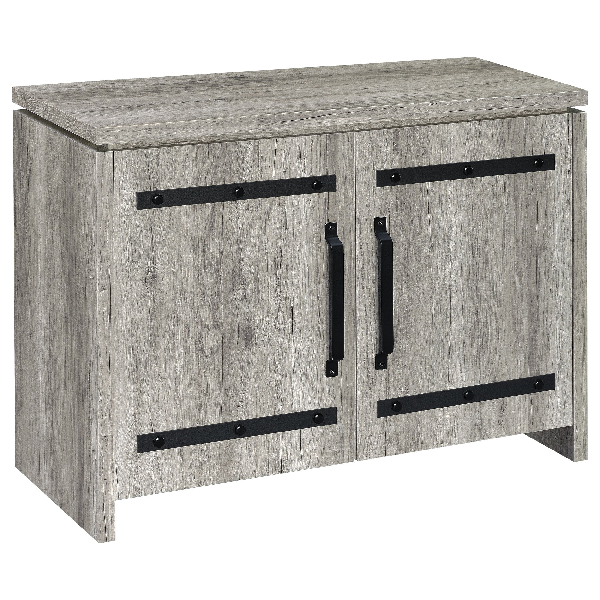Best Furniture Outlet - Coaster - Enoch 2-door Engineered Wood Accent Cabinet Grey Driftwood - 950785