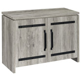 Best Furniture Outlet - Coaster - Enoch 2-door Engineered Wood Accent Cabinet Grey Driftwood - 950785