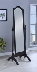 Cabot Wood Adjustable Full Length Cheval Mirror Black