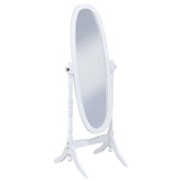 Best Furniture Outlet - Coaster - Foyet Wood Adjustable Full Length Cheval Mirror White - 950802