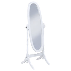 Best Furniture Outlet - Coaster - Foyet Wood Adjustable Full Length Cheval Mirror White - 950802