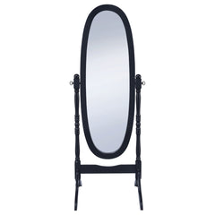 Foyet Wood Adjustable Full Length Cheval Mirror Black
