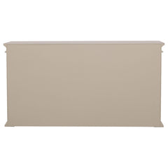 Kiara 4-door Wood Lattice Storage Accent Cabinet Light Honey