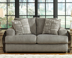 Best Furniture Outlet - Ashley Furniture - Soletren Living Room - Loveseat / Ash - 9510335