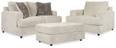 Best Furniture Outlet - Ashley Furniture - Soletren Loveseat, Oversized Chair and Ottoman - Loveseat, Oversized Chair and Ottoman - 95104U14