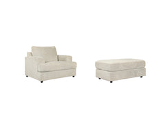 Best Furniture Outlet - Ashley Furniture - Soletren Chair and Ottoman - Chair and Ottoman - 95104U1