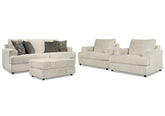 Best Furniture Outlet - Ashley Furniture - Soletren Sofa, 2 Chairs, and Ottoman - Sofa, 2 Chairs, and Ottoman - 95104U5
