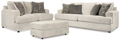 Best Furniture Outlet - Ashley Furniture - Soletren Sofa, Loveseat, and Ottoman - Sofa, Loveseat, and Ottoman - 95104U3