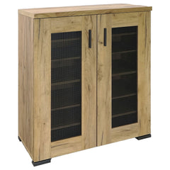 Best Furniture Outlet - Coaster - Bristol 6-shelf Engineered Wood Shoe Cabinet Golden Oak - 951107