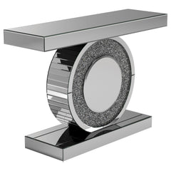 Best Furniture Outlet - Coaster - Bergenia LED Mirrored Entryway Sofa Console Table Silver - 951745