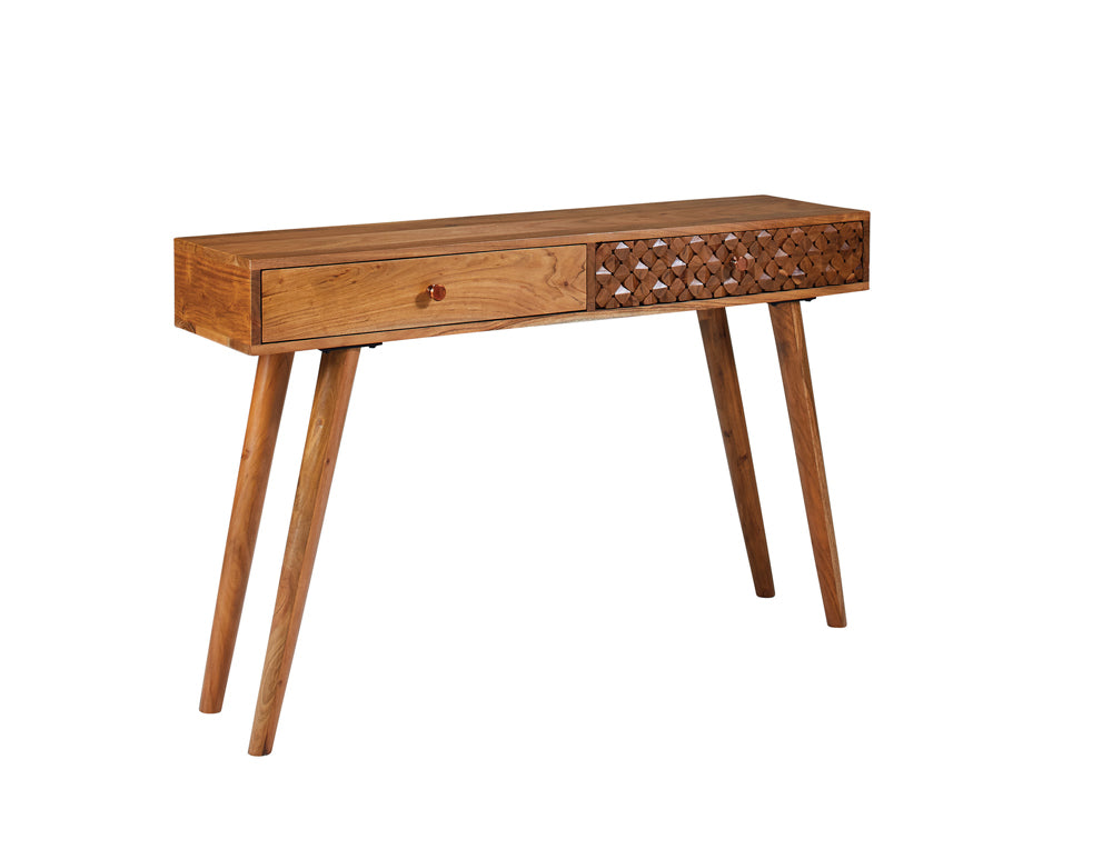 Best Furniture Outlet - Coaster - Lotus 2-drawer Wood Entryway Console Table Natural Brown - 951790