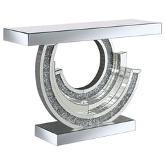 Best Furniture Outlet - Coaster - Imogen Sculptural Mirrored Entryway Console Table Silver - 953422