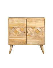 Best Furniture Outlet - Coaster - Alyssum 2-door Mango Wood Accent Cabinet Natural - 953459