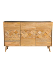 Best Furniture Outlet - Coaster - Alyssum 3-door Mango Wood Accent Cabinet Natural - 953460