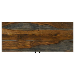 Macon 2-door Sheesham Wood Storage Accent Cabinet Grey