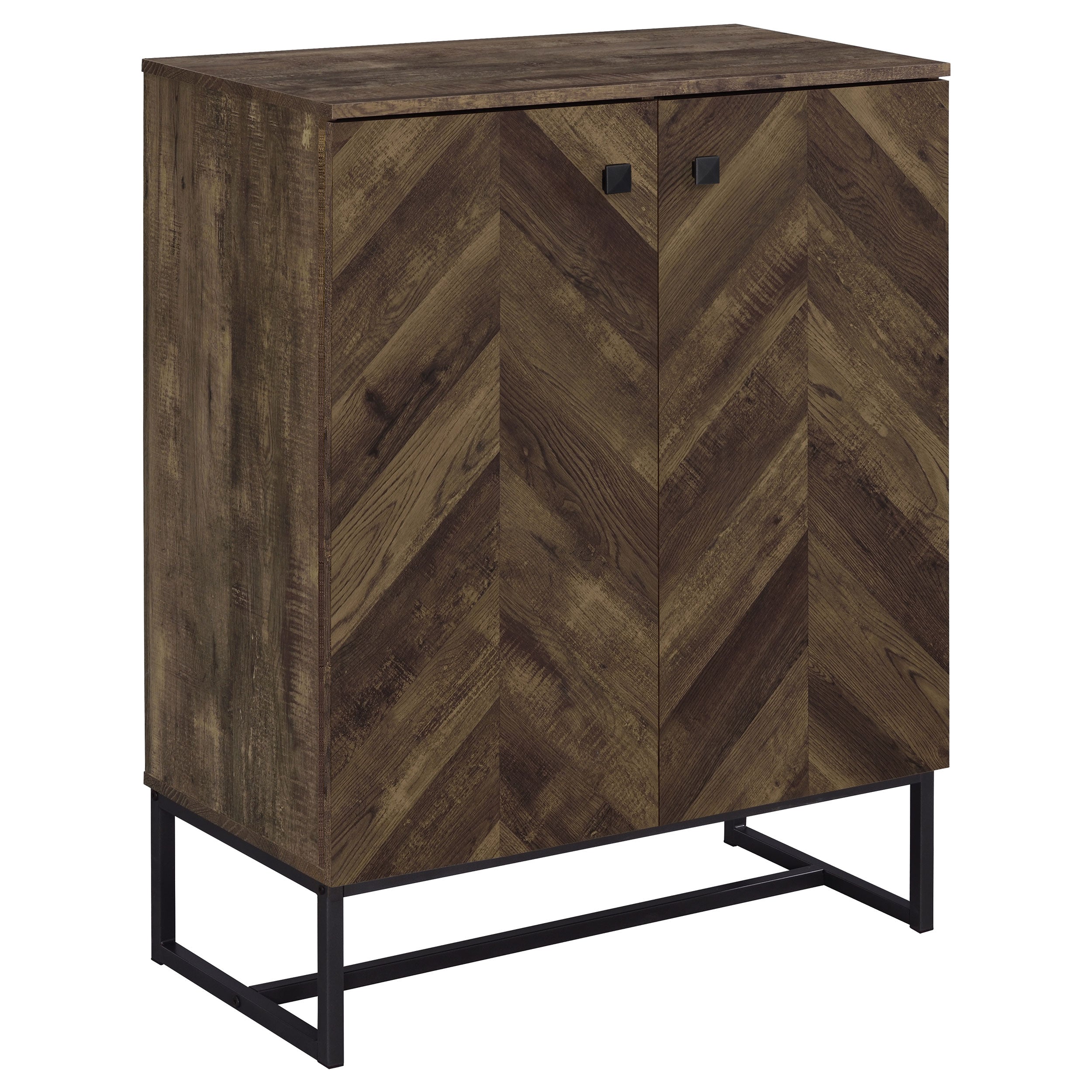 Best Furniture Outlet - Coaster - Carolyn 2-door Engineered Wood Accent Cabinet Rustic Oak - 959639