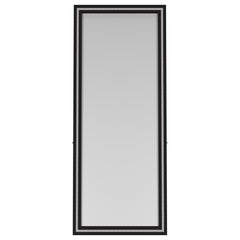 Windrose 28 x 67 Inch Tempered LED Standing Mirror Black