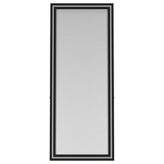 Windrose 28 x 67 Inch Tempered LED Standing Mirror Black