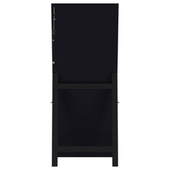 Windrose 28 x 67 Inch Tempered LED Standing Mirror Black