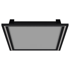 Windrose 28 x 67 Inch Tempered LED Standing Mirror Black