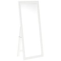 Best Furniture Outlet - Coaster - Windrose 28 x 67 Inch Tempered LED Standing Mirror White - 960963