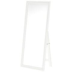 Windrose 28 x 67 Inch Tempered LED Standing Mirror White