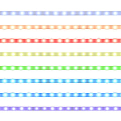 Windrose 28 x 67 Inch Tempered LED Standing Mirror White