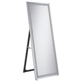 Best Furniture Outlet - Coaster - Giddish 24 x 64 Inch Full Length Standing Mirror Silver - 961420