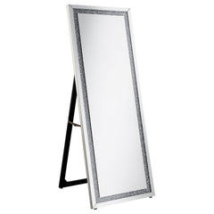Best Furniture Outlet - Coaster - Seraphina 24 x 64 Inch Acrylic Framed Standing Mirror Silver - 961421