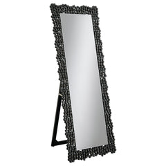 Best Furniture Outlet - Coaster - Mckay 24 x 63 Inch Acrylic Frame Standing Mirror Smokey Grey - 961422