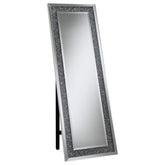 Best Furniture Outlet - Coaster - Carisi 22 x 61 Inch Crystal Acrylic Standing Mirror Silver - 961427