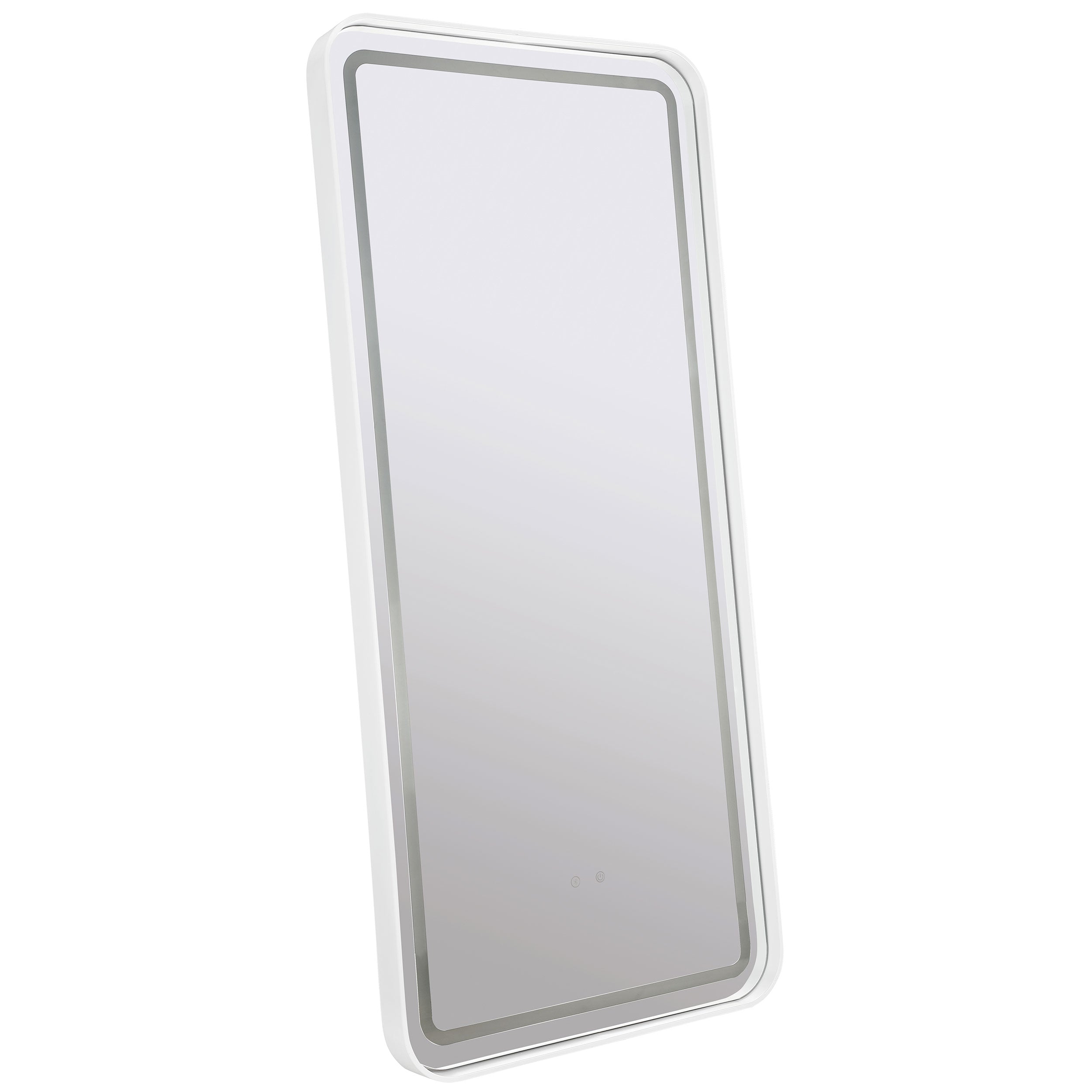 Best Furniture Outlet - Coaster - Glendora 32 x 71 Inch LED Standing Mirror BT Speakers Black - 961448