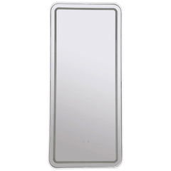 Glendora 32 x 71 Inch LED Standing Mirror BT Speakers Black