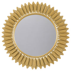 Best Furniture Outlet - Coaster - Tuscany 35 x 35 Inch Sunburst Wall Mirror Gold - 961449