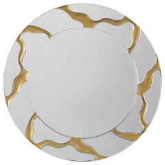 Best Furniture Outlet - Coaster - Dorinda 36 x 36 Inch Round Kintsugi Style Wall Mirror Gold - 961455