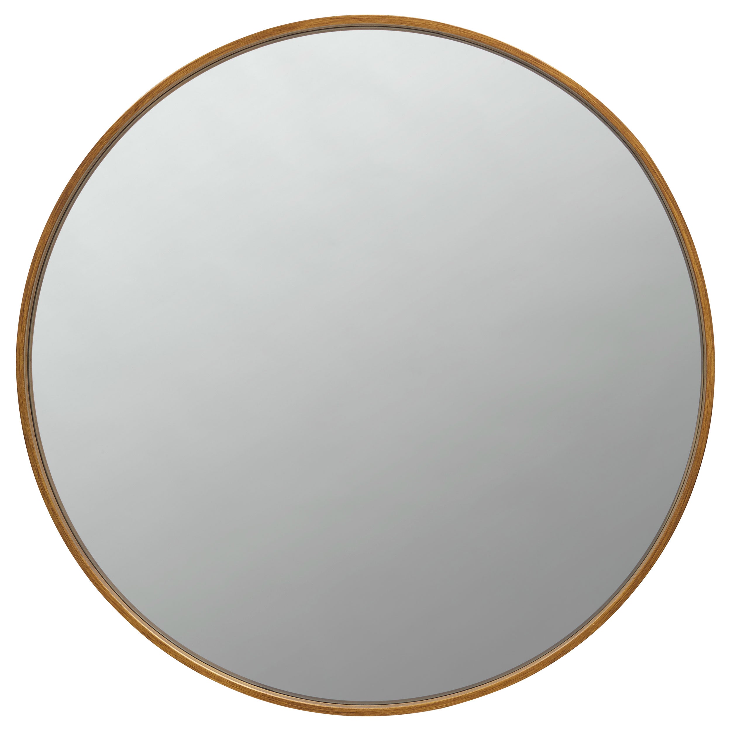 Best Furniture Outlet - Coaster - O'Malley 40 x 40 Inch Round Framed Wall Mirror Brass - 961488