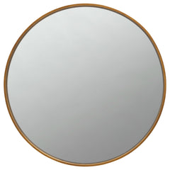 Best Furniture Outlet - Coaster - O'Malley 40 x 40 Inch Round Framed Wall Mirror Brass - 961488