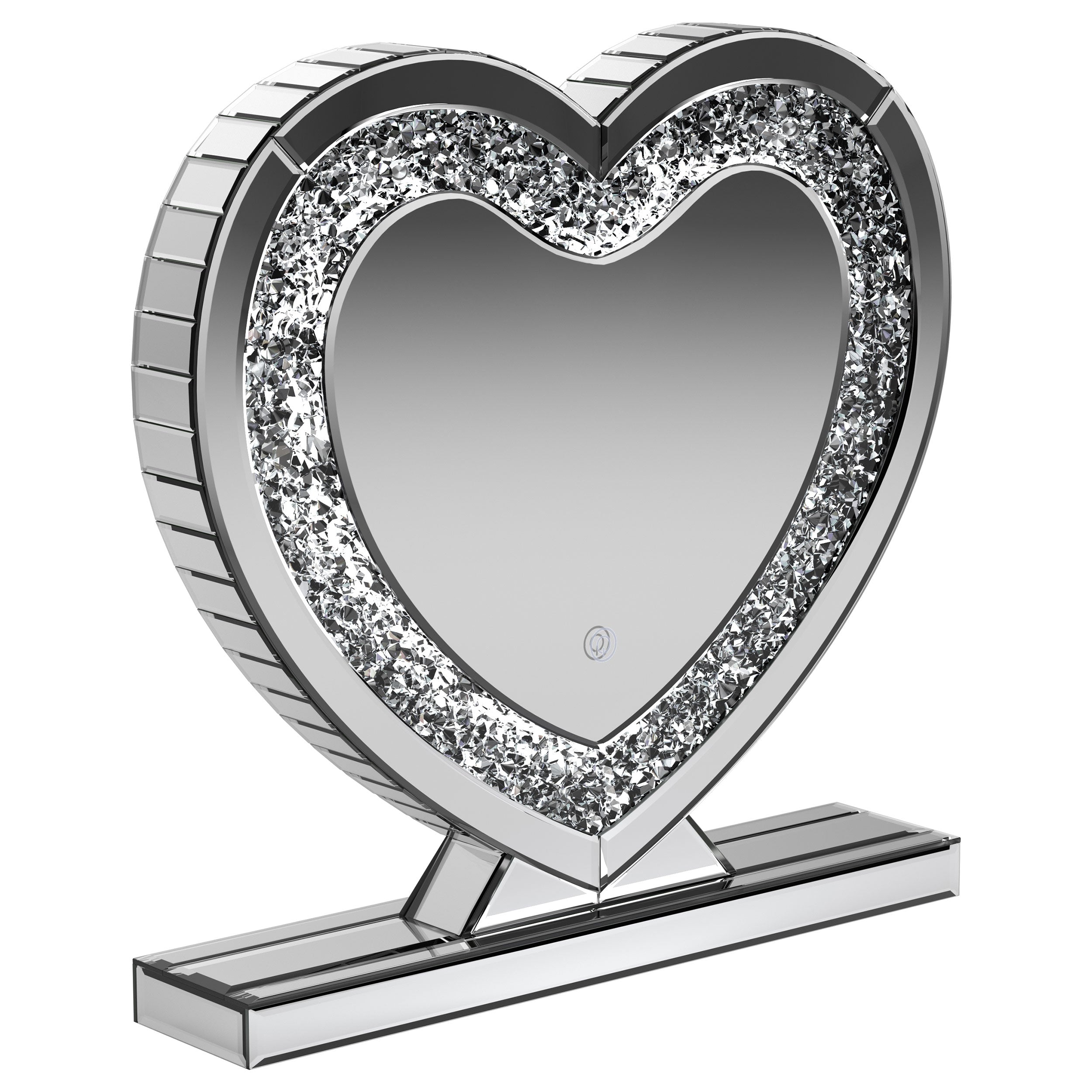 Best Furniture Outlet - Coaster - Euston Heart Shaped Vanity Mirror Silver - 961528