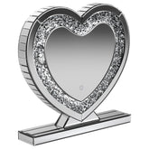 Best Furniture Outlet - Coaster - Euston Heart Shaped Vanity Mirror Silver - 961528