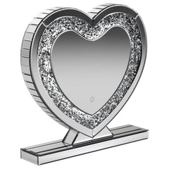 Best Furniture Outlet - Coaster - Euston Heart Shaped Vanity Mirror Silver - 961528
