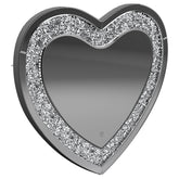 Best Furniture Outlet - Coaster - Aiko 36 x 30 Inch Heart Shaped LED Light Wall Mirror Silver - 961535